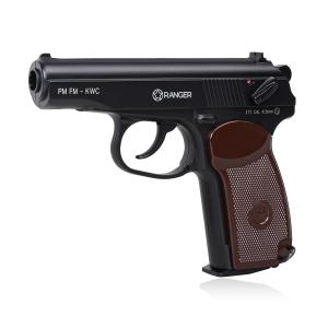 Pistolet wiatrówka RANGER PM FM KWC kal. 4,5 BBs 18 strz. FULL METAL CO2 (AAKCMD441AZB)