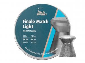 Śrut 4,5 mm diabolo H&N Finale Match Light 500 szt. płaski (92074500115)