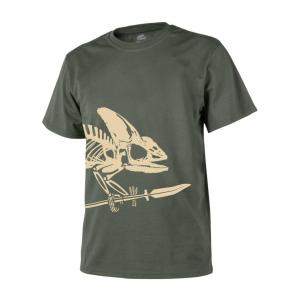 T-Shirt Helikon (Full Body Skeleton) - Bawełna - Olive Green (TS-FBS-CO-02)