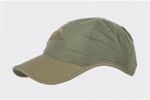 Czapka Helikon Logo Cap - PolyCotton Ripstop - Olive Green / Adaptive Green A