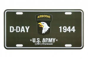 Tablica rejestracyjna D-Day 1944 101st Airborne