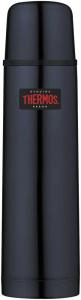 Termos z przyciskiem na nakrętce - 500 ml - z kubkiem THERMOS - ciemnoniebieski