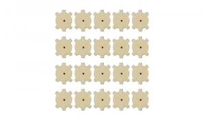 Przecieraki AR15 Star Chamber Cleaning Pads - 20 szt. - AV - Real Avid