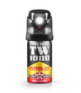 Gaz pieprzowy TW 1000 PEPPER-JET strumień 40ml + LED (1410) L213