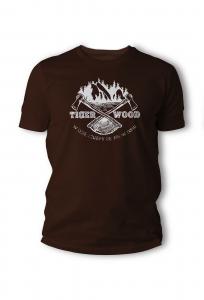 Koszulka T-shirt Tigerwood Two Axes Brązowa (TW.AXES-BWN.H)