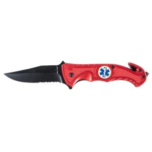 Nóż Mil-Tec Rescue ratowniczy czerwony (15323010)