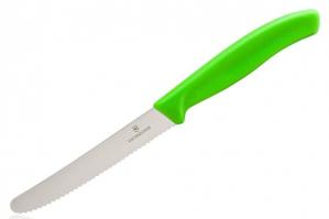 Nóż kuchenny Victorinox SwissClassic Pikutek - do warzyw, wędlin i owoców (6.7836.L114) - seledynowy