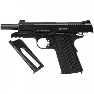 Pistolet wiatrówka RANGER 1911 Tactical KWC 4,5 mm BB 17-strzał. Zestaw: +tarcze20 +śrut1500 +kapsuły10