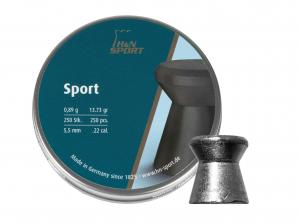 Śrut 5,5 mm diabolo H&N Sport Glatt 250 szt. (92315500002)