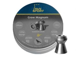 Śrut 5,5 mm diabolo H&N Crow Magnum 200 szt. z otworem (92225500003)