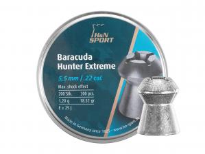 Śrut 5,5 mm diabolo H&N Baracuda Hunter Extreme 200 szt. z otworem (92165500003)