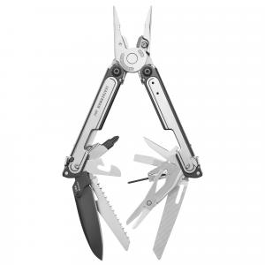 Multitool Leatherman ARC Black-Silver - 20 narzędzi + etui szare z kieszonkami (833076)