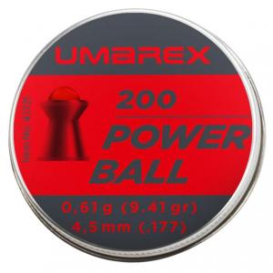 Śrut 4,5 mm Diabolo UMAREX Powerball z kulką 200 szt. półokrągły (4.1721)