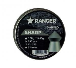 Śrut 5,5 mm RANGER Diabolo Sharp szpic 250 szt. 1,00 g