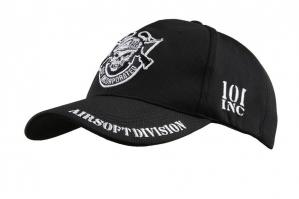 Czapka Baseball Cap 101INC Airsoft Division Fostex czarna