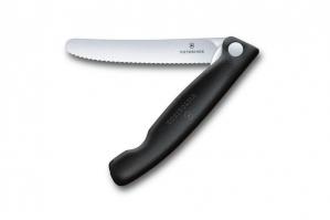 Nóż kuchenny Victorinox Classic składany, ząbkowany 11 cm czarny