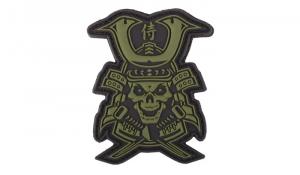 Naszywka 3D - Samurai Skull - Zielony - 101 Inc.