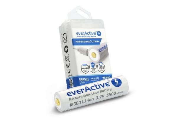 Akumulator EverActive 18650 3500mAh micro USB