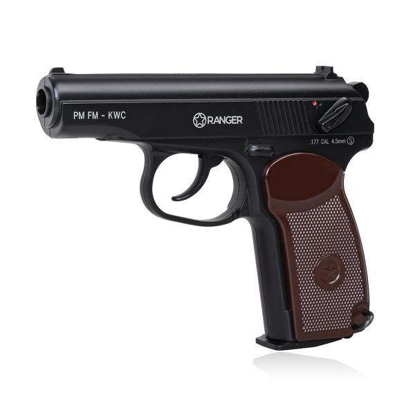 Pistolet wiatrówka RANGER PM FM KWC kal. 4,5 BBs 18 strz. FULL METAL CO2 (AAKCMD441AZB)