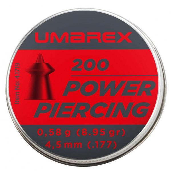 Śrut 4,5 mm diabolo Umarex Power Piercing szpiczasty 200 szt. (4.1719)