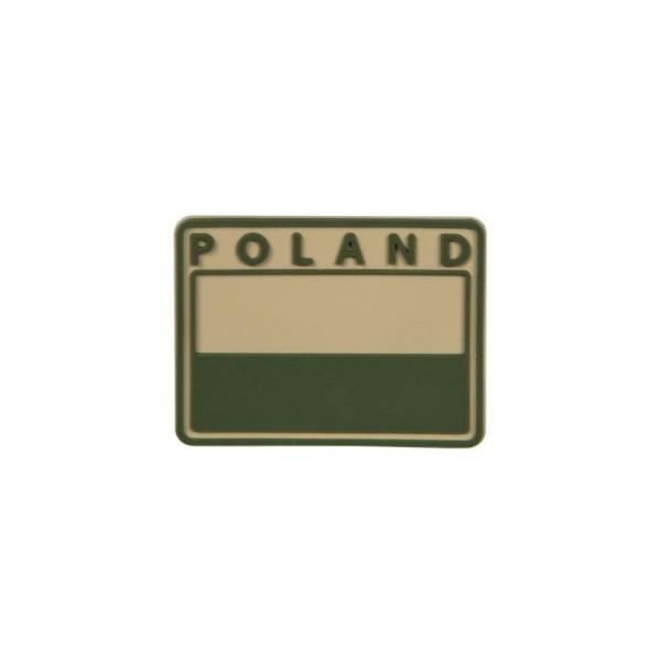 Emblemat Helikon FLAGA PL Gaszona POLAND – PVC - Beż-Khaki (OD-FP4-RB-13)