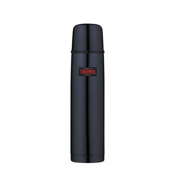 Termos z przyciskiem na nakrętce - 750 ml - z kubkiem THERMOS - ciemnoniebieski