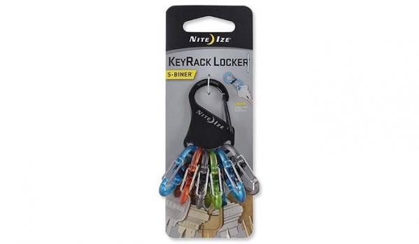 Brelok Nite Ize Plastic S-Biner KeyRack Locker - Czarny - KLKP-01-R3