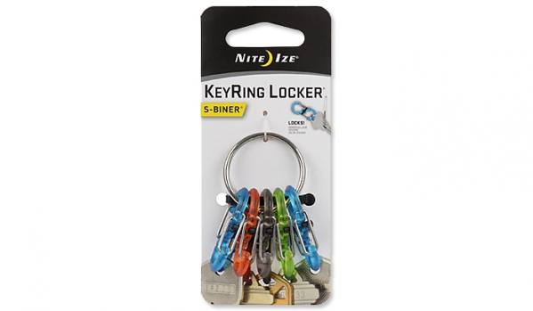 Brelok Nite Ize S-Biner KeyRing Locker - Stalowy - KRGP-11-R3