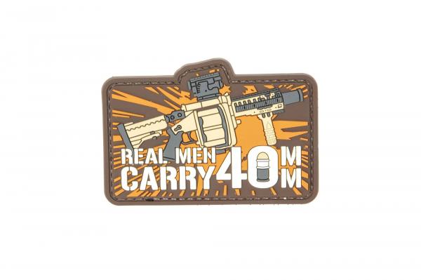 Naszywka 3D - Real Man Carry 40mm (GFT-30-032071)