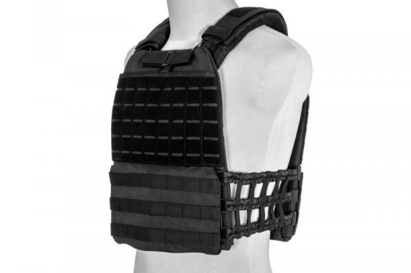 Kamizelka taktyczna typu plate carrier molle/laser-cut - czarna (GFT-18-028656)