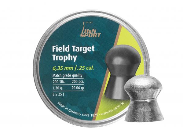 Śrut 6,35 mm diabolo H&N Field Target Trophy 200 szt. półokrągły (92106350003)