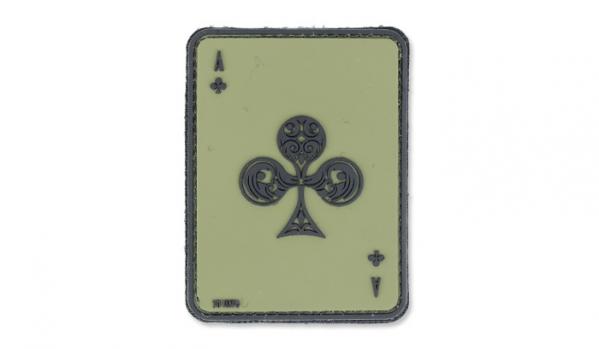 Naszywka 3D - Ace Of Clubs - Zielony OD - 101 Inc.