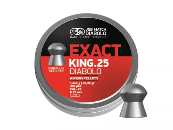 Śrut 6,35 mm diabolo JSB Exact King 350 półokrągły (546298-350)