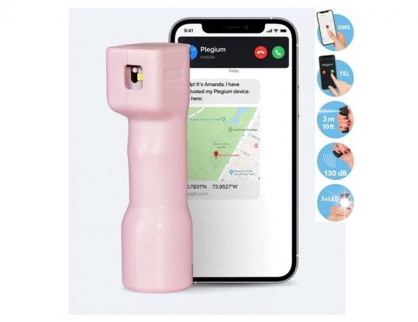 Gaz pieprzowy Plegium Smart Pink +GPS+SMS+TEL+ALARM+LED (SPS-P-S-POL-PI-E)