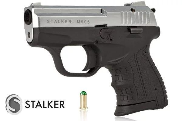 Pistolet hukowy STALKER M906 kal. do 6 mm chrom błysk (M906SCP)