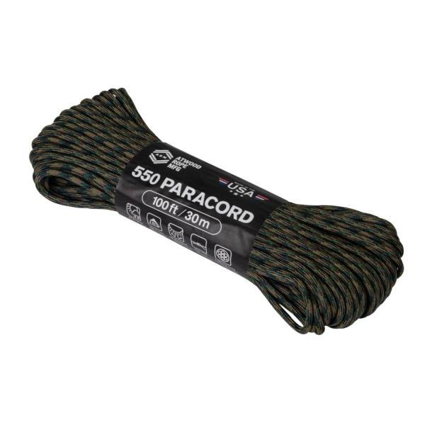 Linka Paracord 550 ATWOOD (4mm/30m) Nylon US WOODLAND (CD-PC1-NL-03)