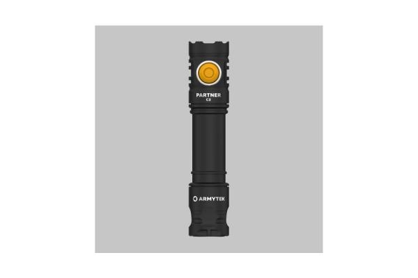 Latarka EDC Armytek PARTNER C2 Pro Magnet USB Warm-ciepłe