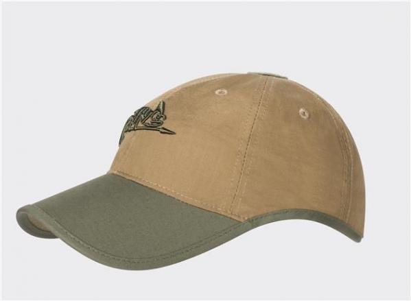 Czapka Helikon Logo Cap-PolyCotton Ripstop-coyote/olive green a (cz-lgc-pr-1102a)