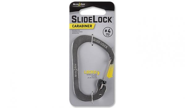 Karabińczyk Nite Ize SlideLock Carabiner #4 - Stalowy - CSL4-11-R6