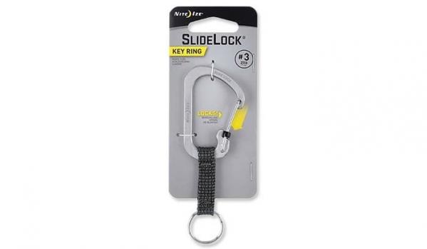 Brelok Nite Ize SlideLock Key Ring #3 - Stalowy - CSLW3-11-R6