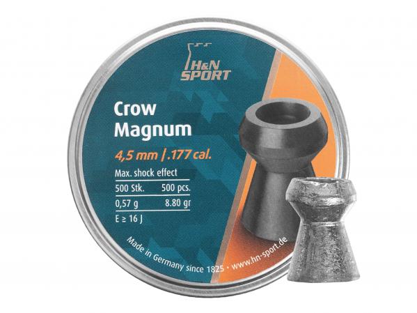 Śrut 4,5 mm diabolo H&N Crow Magnum 500 szt. z otworem (92224500005)