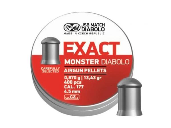 Śrut 4,52 mm diabolo JSB Exact Monster 400 półokrągły (546278-400)