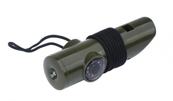 2x Gwizdek survivalowy Mil-Tec 6w1 - Zielony - 16328401
