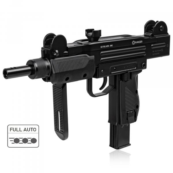Pistolet maszynowy wiatrówka RANGER UZ1 FULL AUTO BLOWBACK kal.4,5BBs 25-strz. METAL KWC (AAKCMF070AZB)