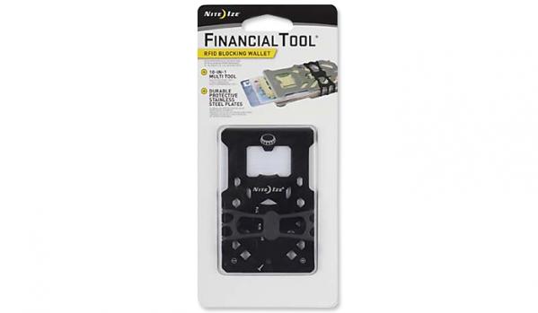 Multitool Nite Ize FinancialTool RFID Blocking Wallet - Czarny - FMTR-01-R7