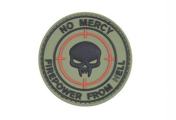 Naszywka 3D - NO MERCY – KINETIC WORKING GROUP - Olive (GFT-30-004687)