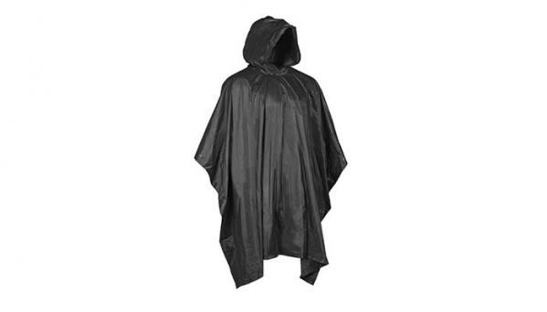 Poncho pałatka peleryna przeciwdeszczowe Mil-Tec - PVC - Czarny - 10628502