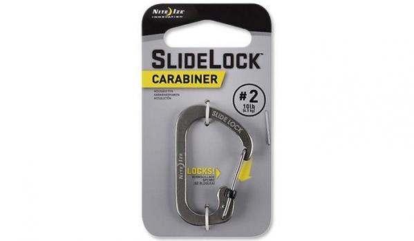 Karabińczyk Nite Ize SlideLock Carabiner #2 - Stalowy - CSL2-11-R6