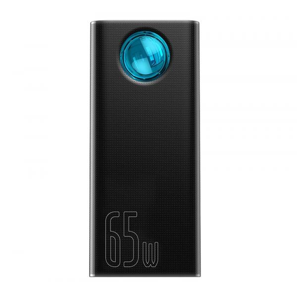 Powerbank BASEUS AMBILIGHT 30000MAH, 4XUSB, USB-C, 65W (CZARNY)