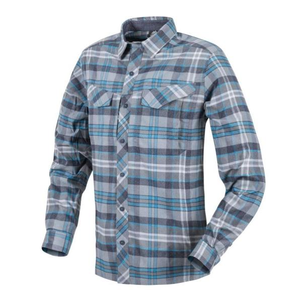 Koszula Helikon Defender Mk2 PILGRIM Long Sleeve Shirt Blue Plaid (KO-DPG-SR-P6501)